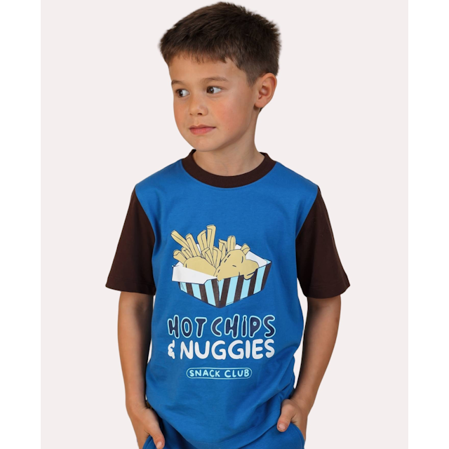 Little Kids' Short Sleeve Colourblock Print Tee