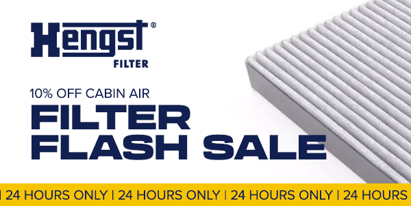10% OFF FOR 24 HOURS  FLASH SALE - HENGST CABIN AIR FILTERS