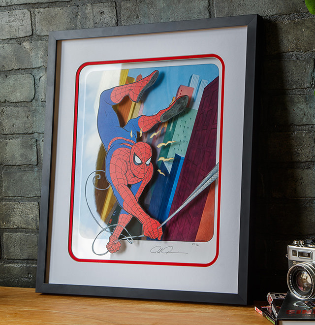Lookout, It's Spider-Man! Framed Cel Shadowbox