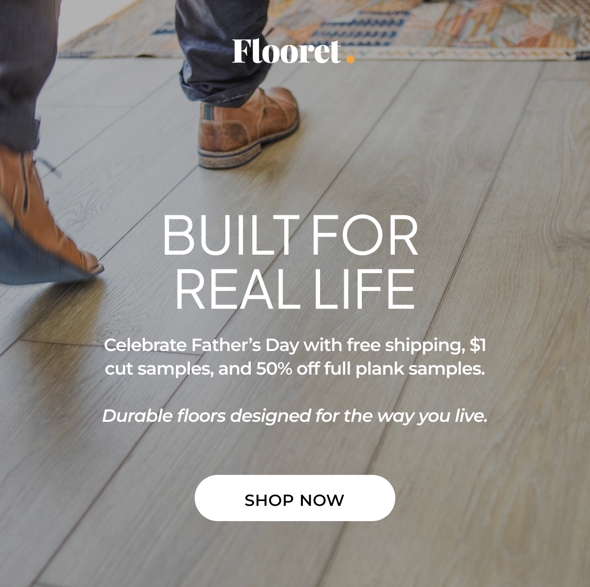 Father's Day  Sale. Free shipping and $1 cut samples.  Plus, save 50% on full-size sample planks.
