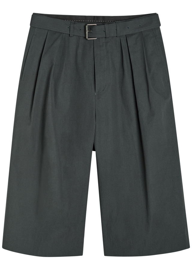 DRIES VAN NOTEN Preaches belted cotton shorts