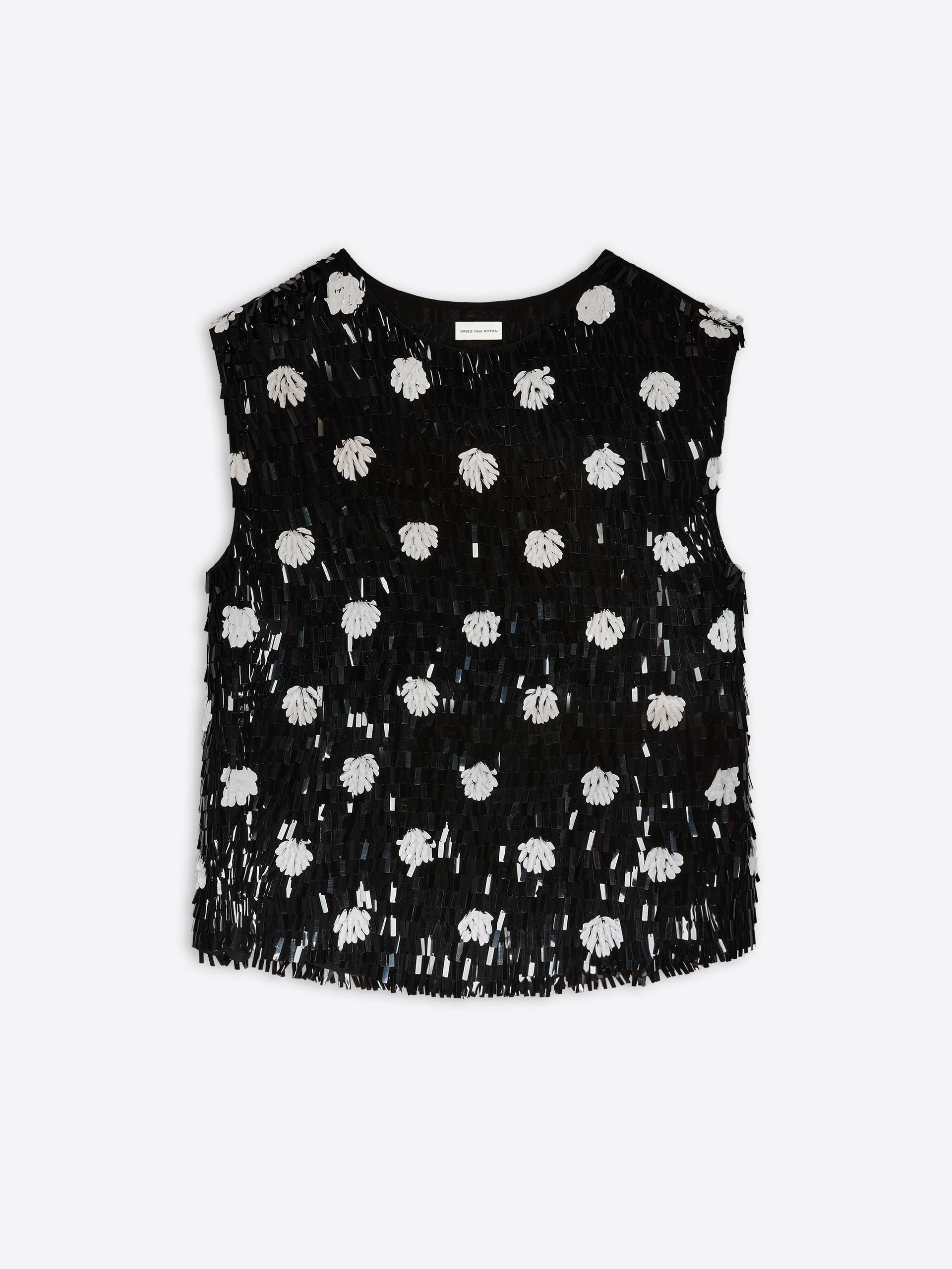 Embroidered silk top - Dries Van Noten