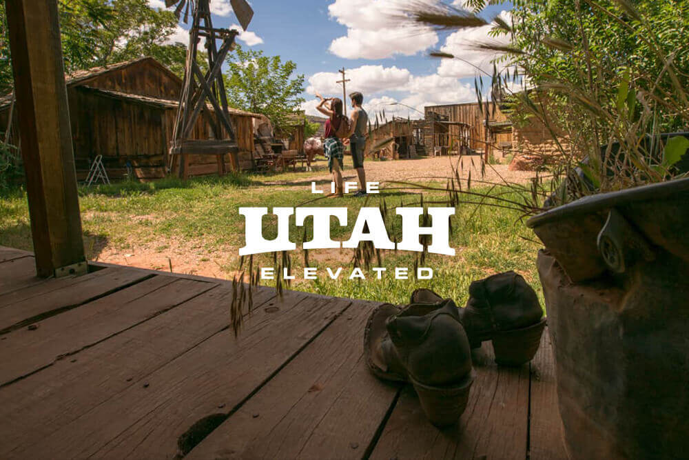 tourists in kanab, utah