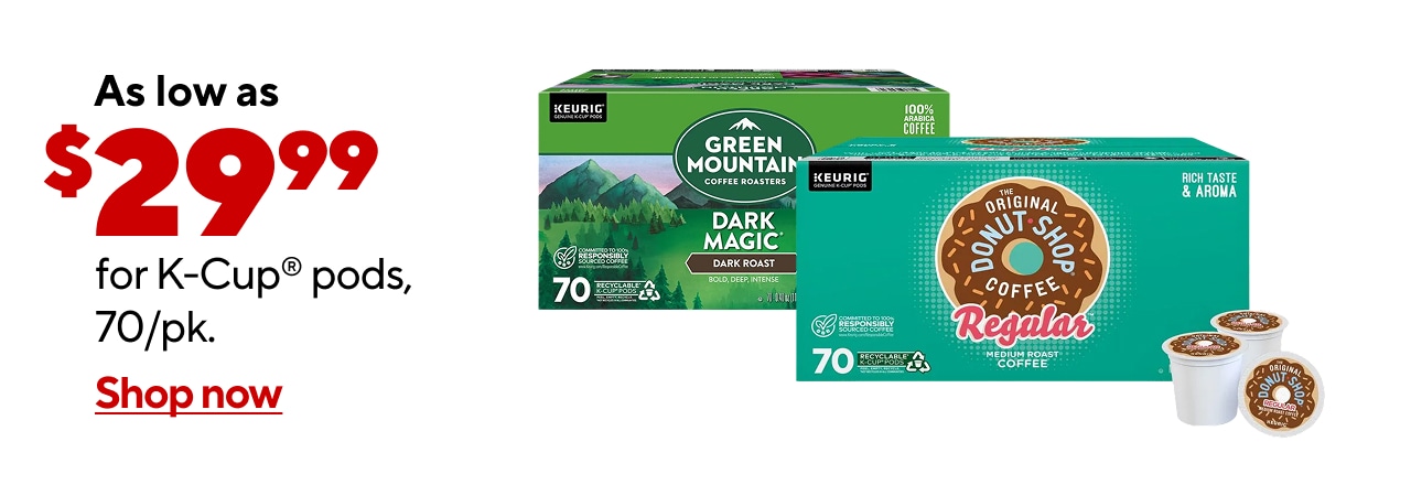 70ct. K-Cups as low as $29.99