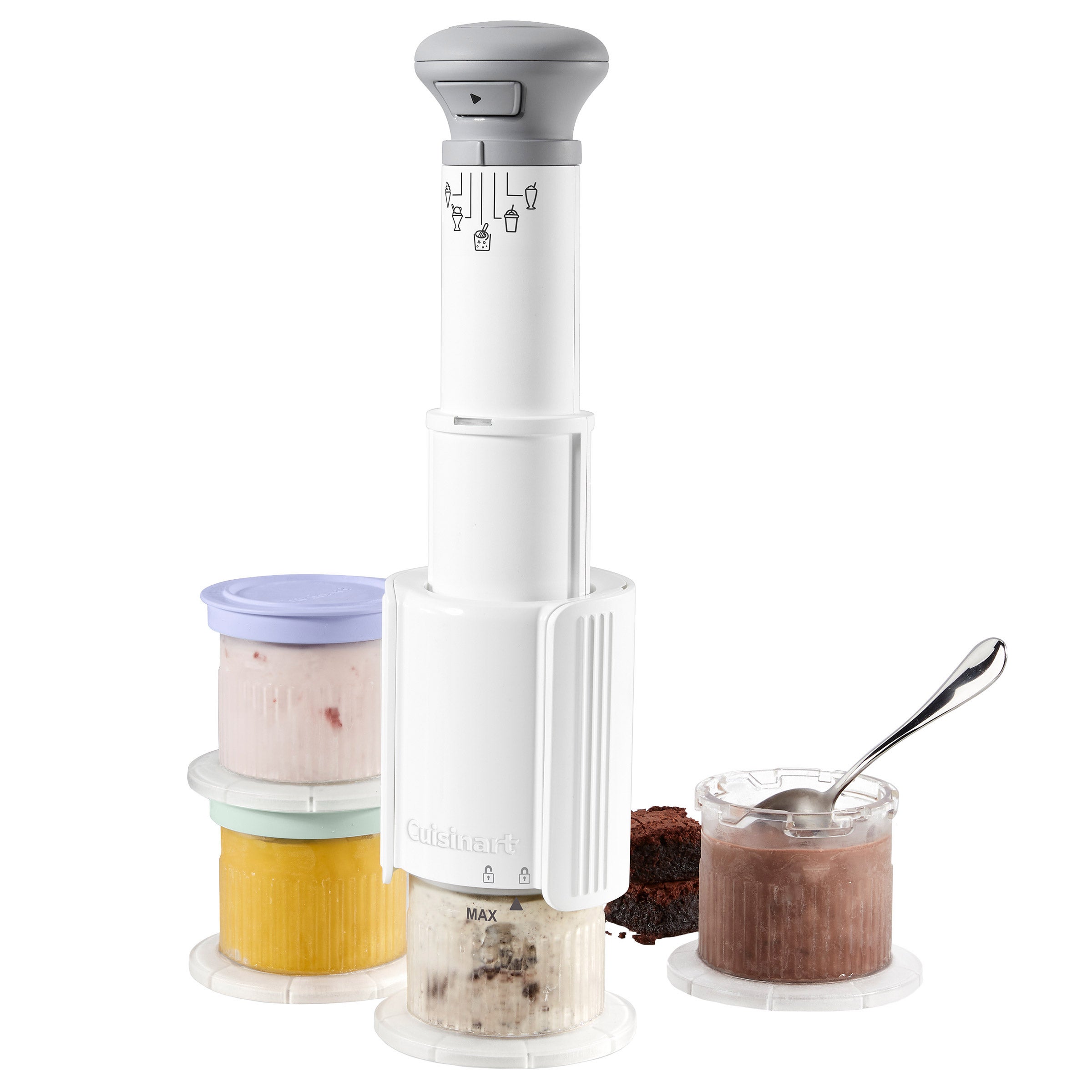 Cuisinart FastFreeze Ice Cream and Frozen Treat Maker with 4 Half-Pint Cups