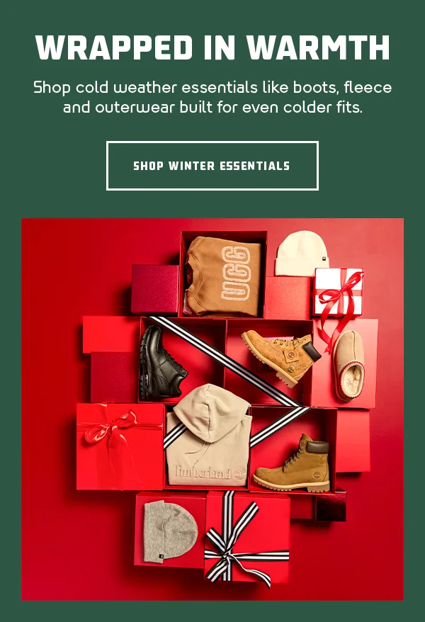 Shop cold weather essentials like boots, fleece and outerwear built for even colder fits.