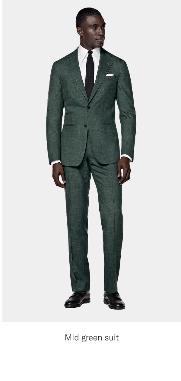Mid green suit