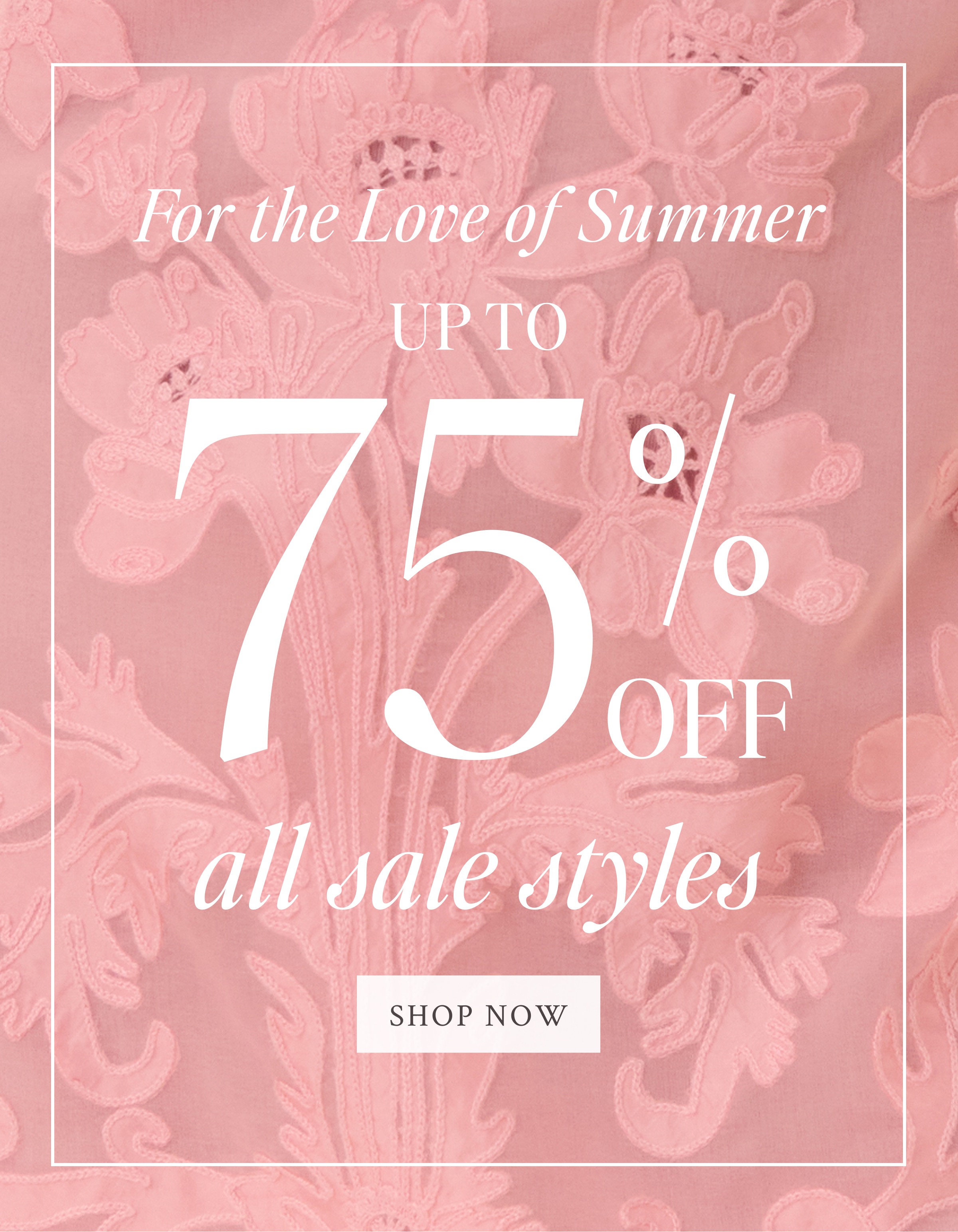 SALE UP TO 75% OFF <SHOP SALE>