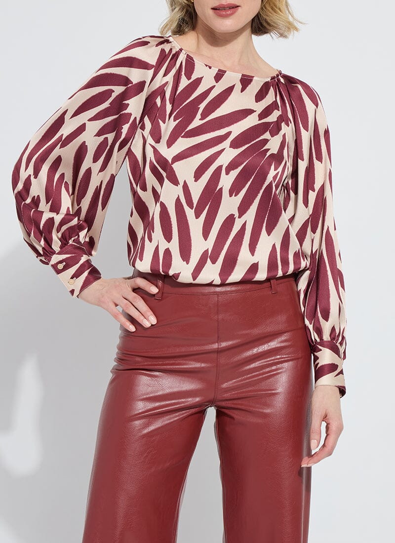 Image of Naila Raglan Neckline Detail Blouse