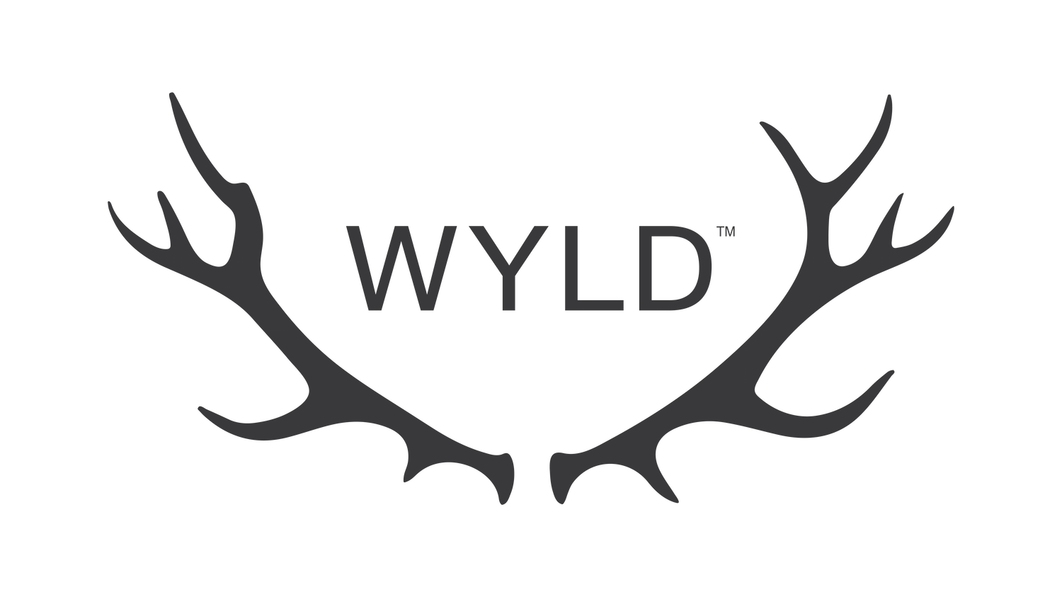 A wyld logo in black.