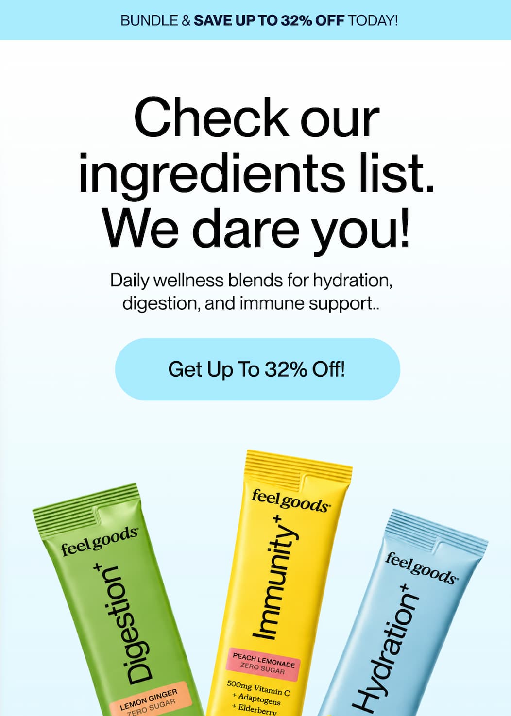 Check our ingredients list