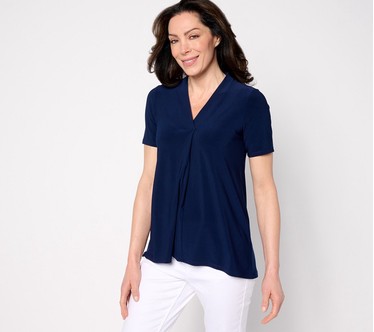 Dennis Basso Italia Knit Tunic with Elbow Sleeves
