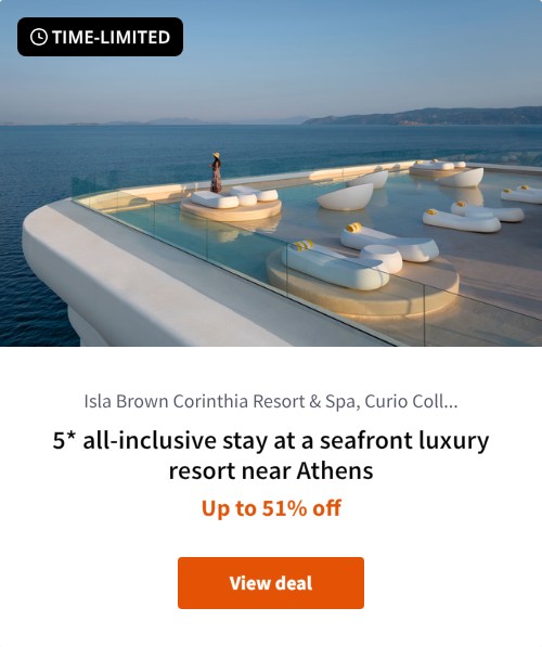 5* all-inclusive stay at a seafront luxury resort near Athens