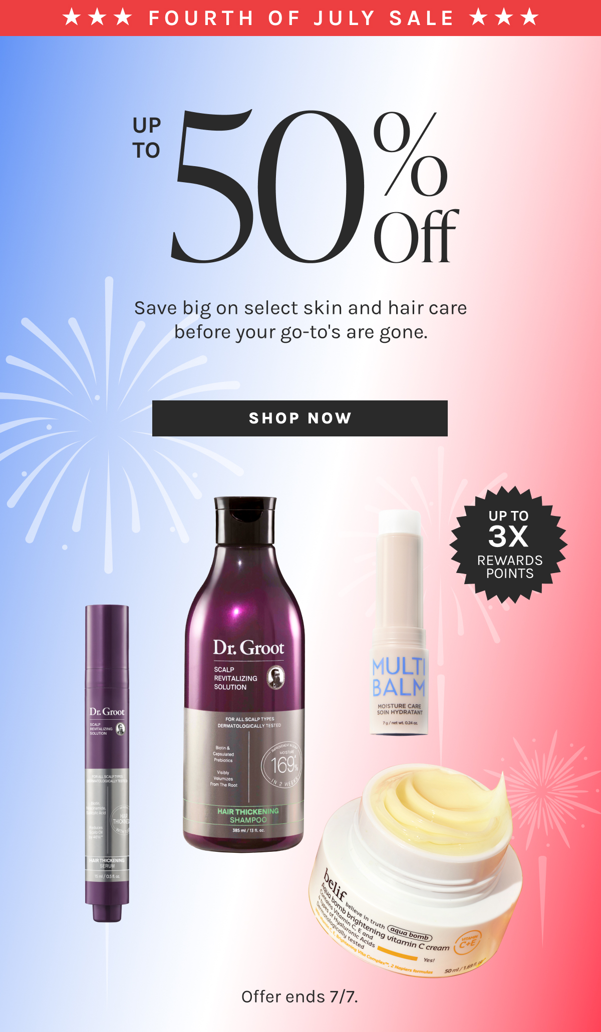 Fourth Of July Sale Up to 50% Off