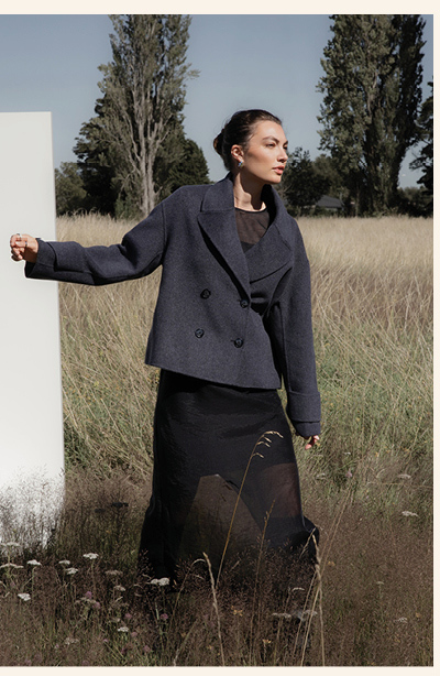 The Double Breasted Wool Blend Coat