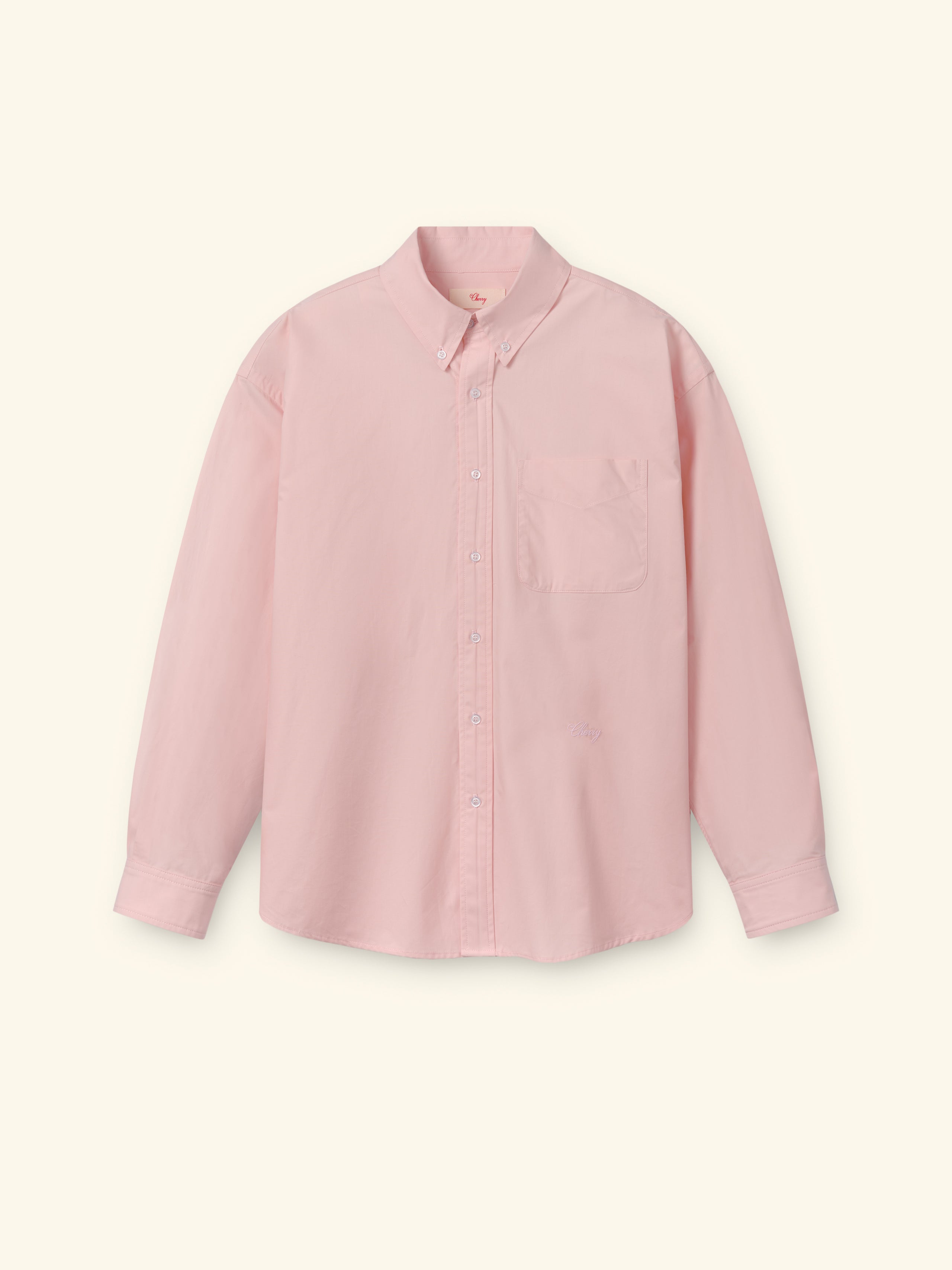Image of Boxy Oxford Shirt (Pink)