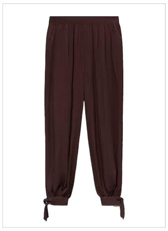 MANGO Balloon-Style Pants With Bows