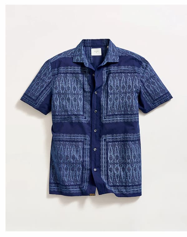 Short Sleeve Indigo Treme Shirt