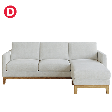 Henredon Murphy Sofa with Reversible Chaise
