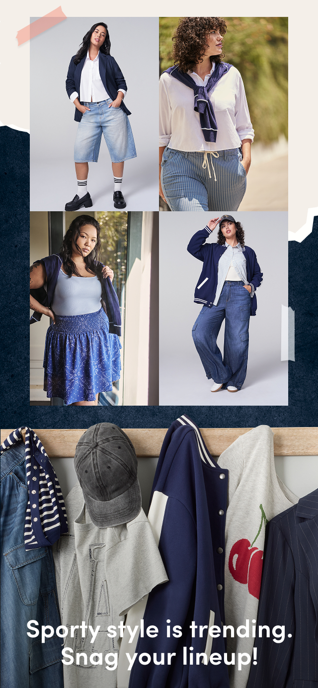 Sporty style is trending. Snag your lineup!
