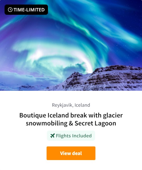 Boutique Iceland break with glacier snowmobiling &amp; Secret Lagoon