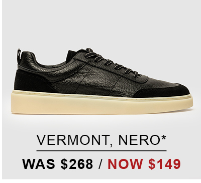 Shop Vermont Sneaker, Nero online and instore at Rodd & Gunn