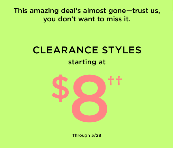 Clearance styles
