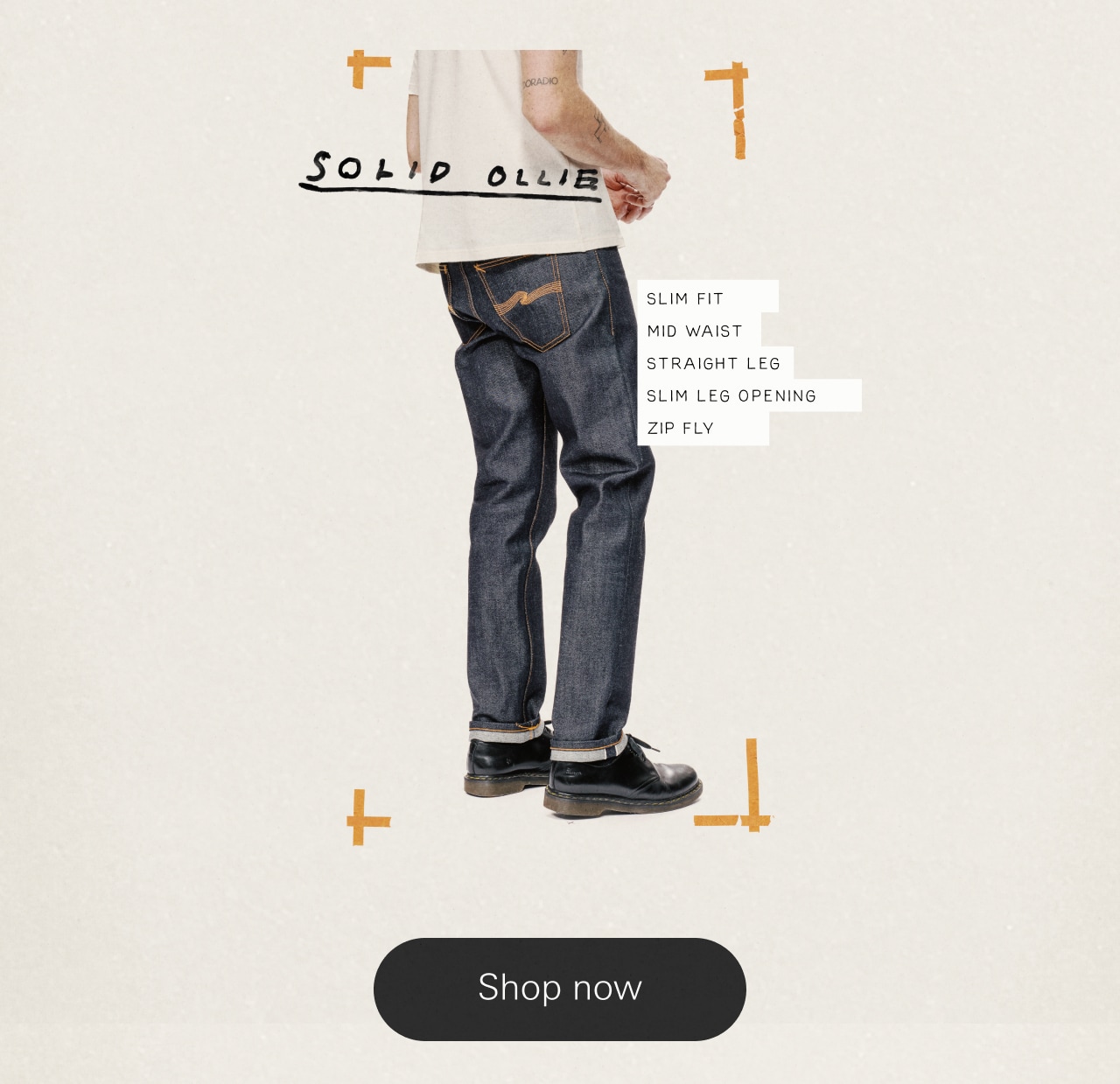 Solid Ollie Dry Japan Selvage