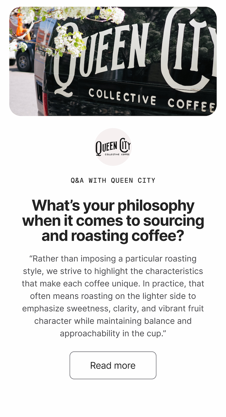 Q&A with Queen City. Read More