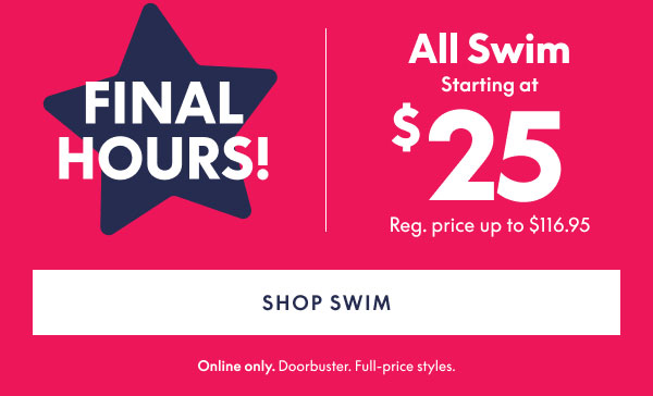 Swim starting at $25