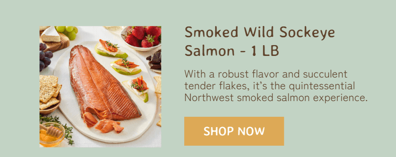 Smoked Wild Sockeye Salmon - 1 LB