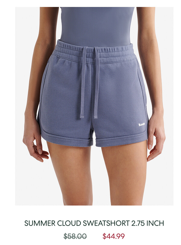 Summer Cloud Sweatshort 2.75 Inch