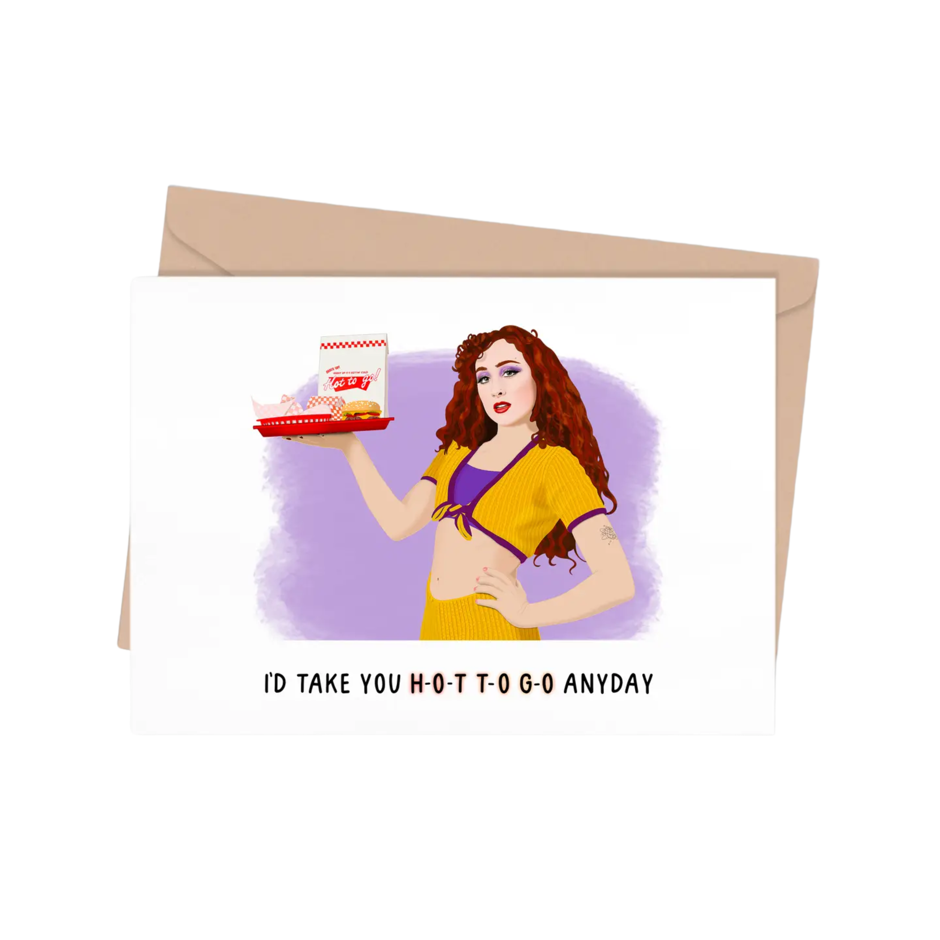 Image of Chappell Roan Hot To Go Greeting Card