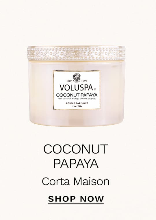 Coconut Papaya Octagon Tin Candle