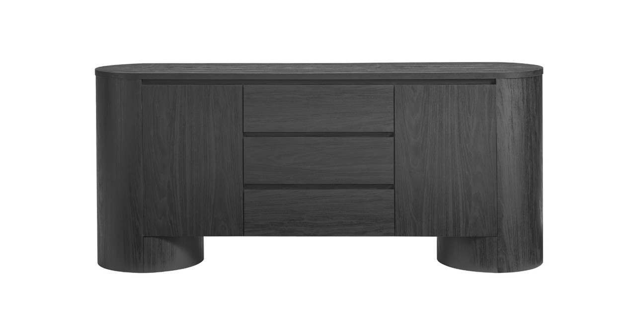 Image of Tribeca Rounded Sideboard Storage Cabinet
