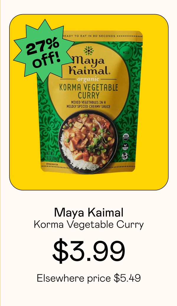 Maya Kaimal - Korma Vegetable Curry 