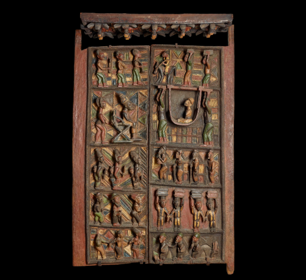Ornate carved door.