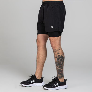 O’Neills Men’s Nitro 2 in 1 Shorts Black