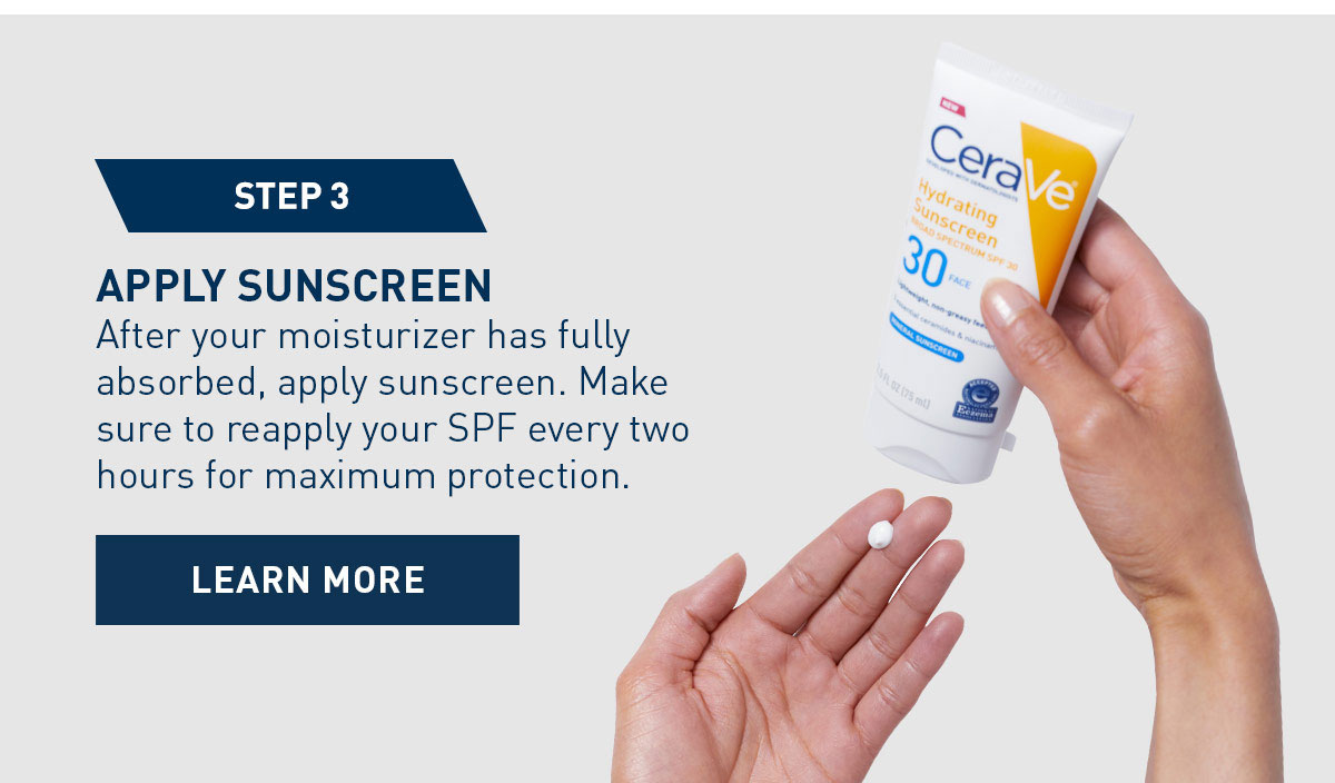 APPLY SUNSCREEN