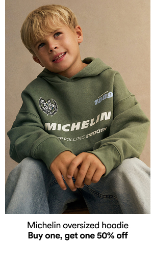 Michelin oversized hoodie            Buy one, get one 50% off