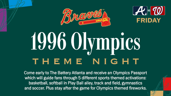 July 31: 1996 Olympics Theme Night