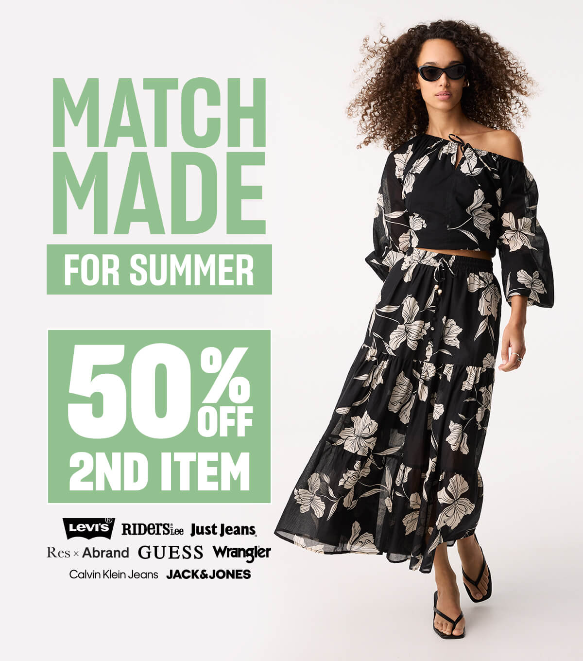 50% off second item. All full price