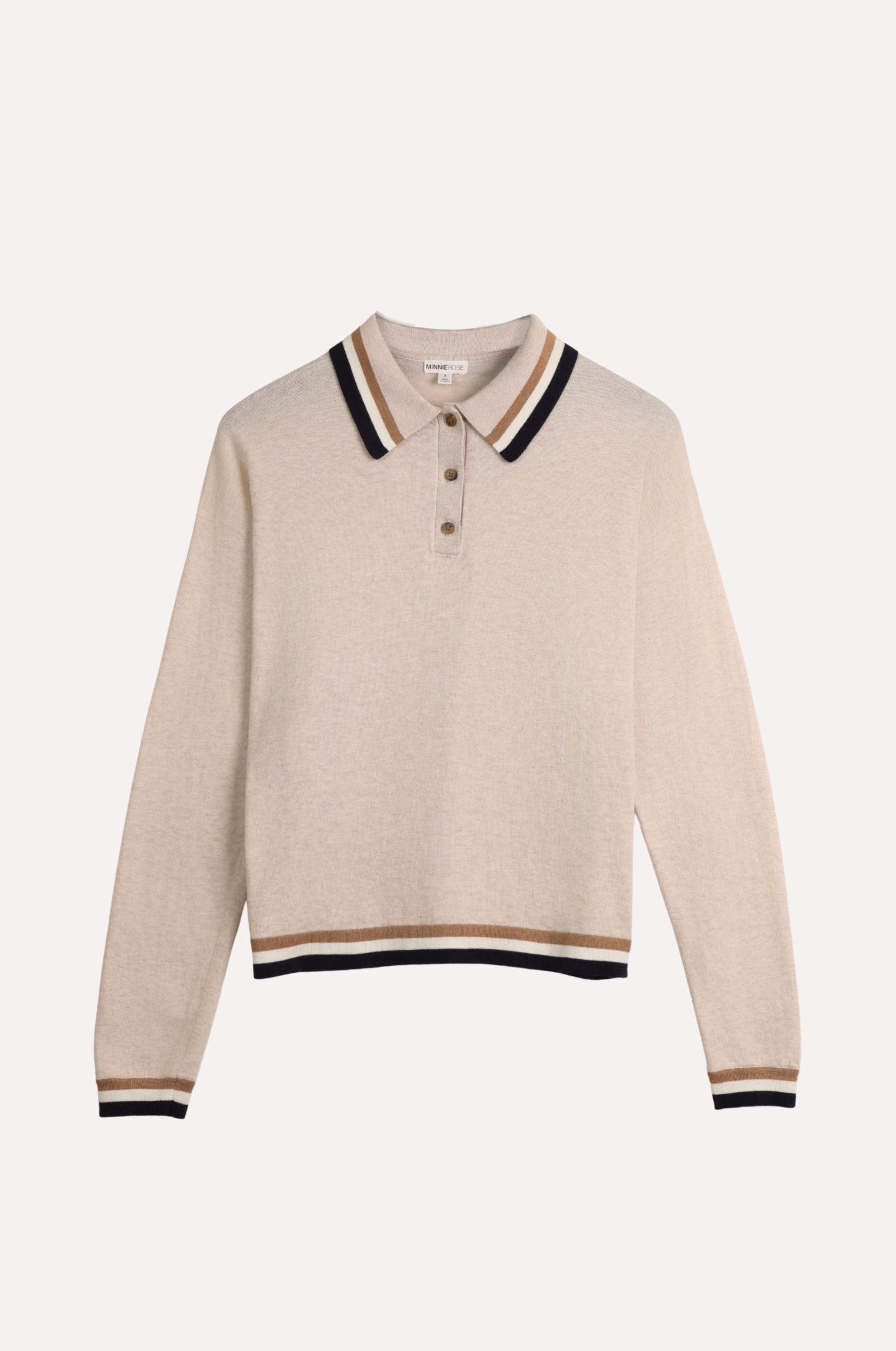 Image of Supima Cotton Cashmere Collared Henley