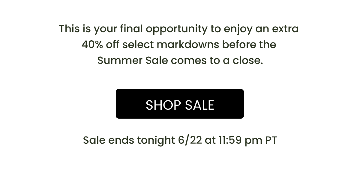 Shop sale
