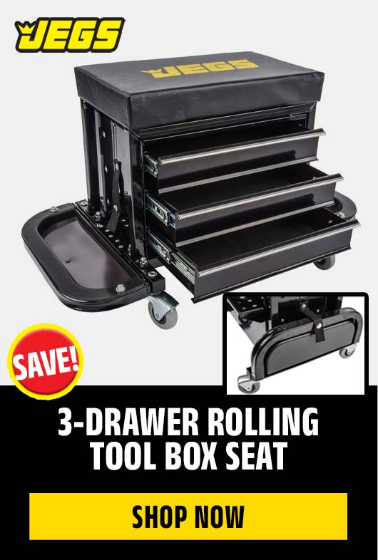 3-Drawer Rolling Tool Box Seat