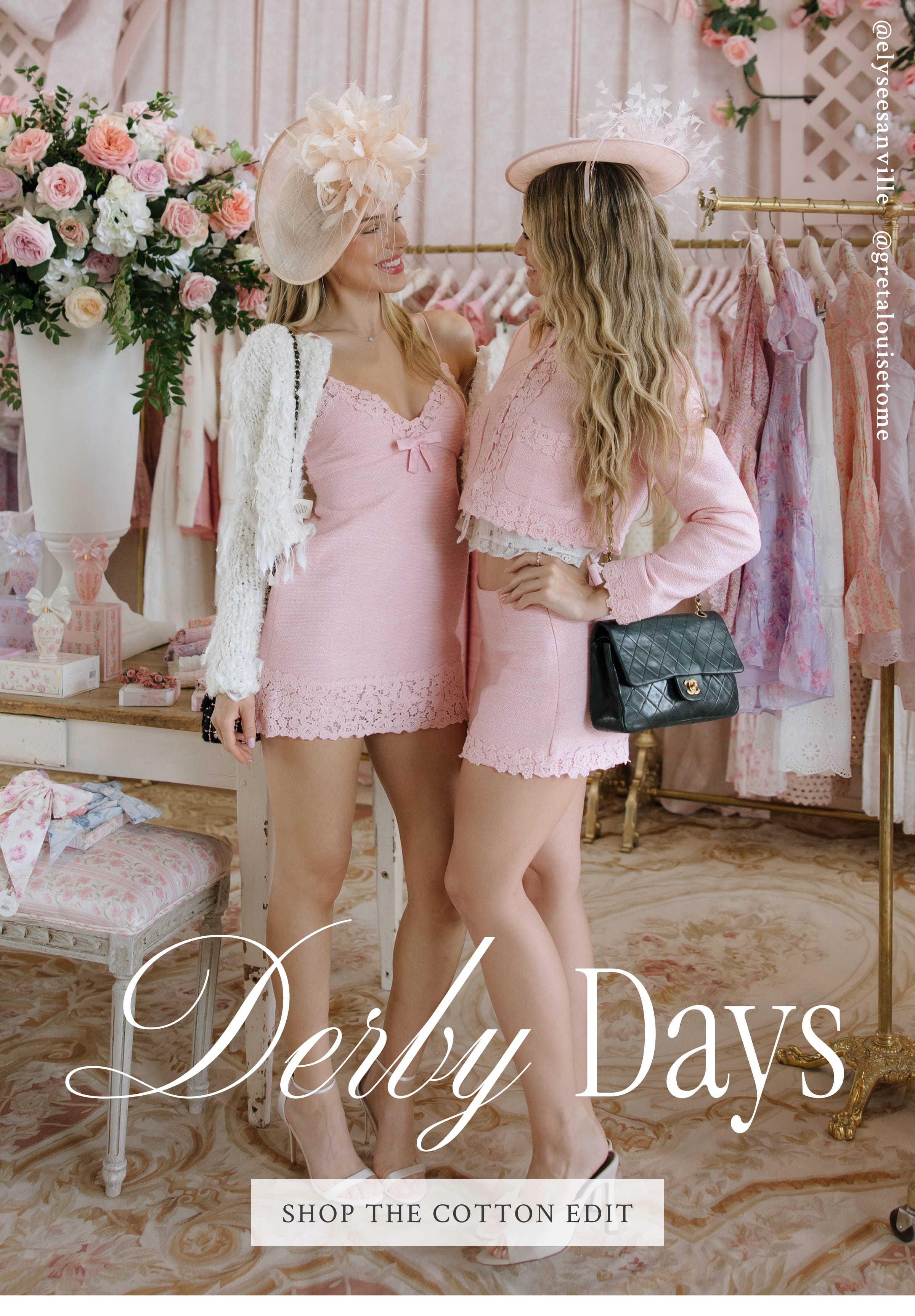Last weekend, we brought to life the beginning of our Cotton x LoveShackFancy summer campaign “American Icons” with an epic takeover at the Kentucky Derby. Here’s a look into the magic weekend and the curated sunshine looks to match.  <SHOP THE COTTON EDIT>