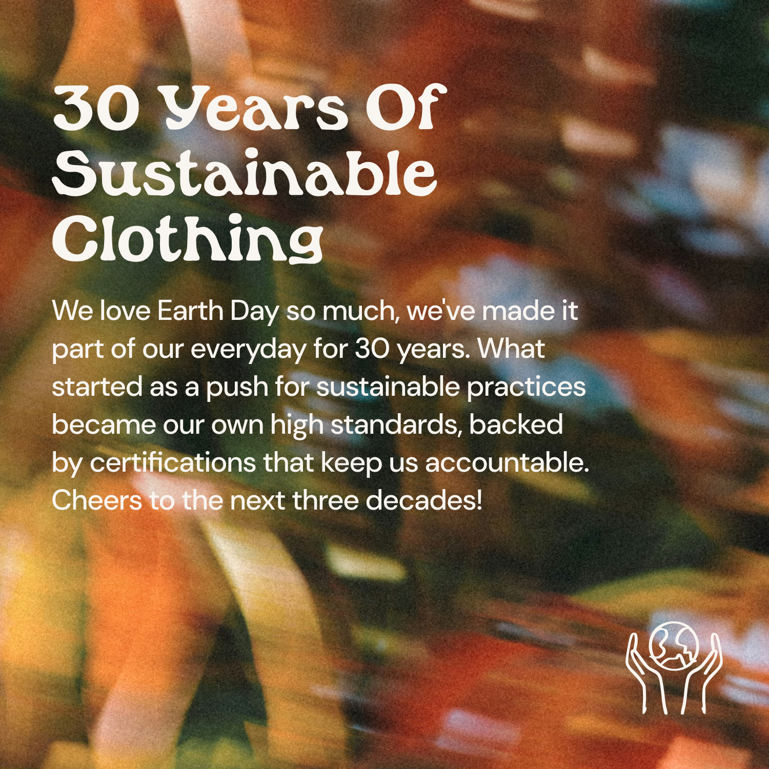 30 Years Of Sustainable Clothing