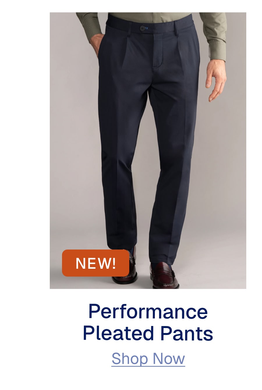 Performance Pleated Pants