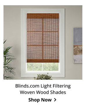 Blinds.com Light Filtering Woven Wood Shades | Shop Now >