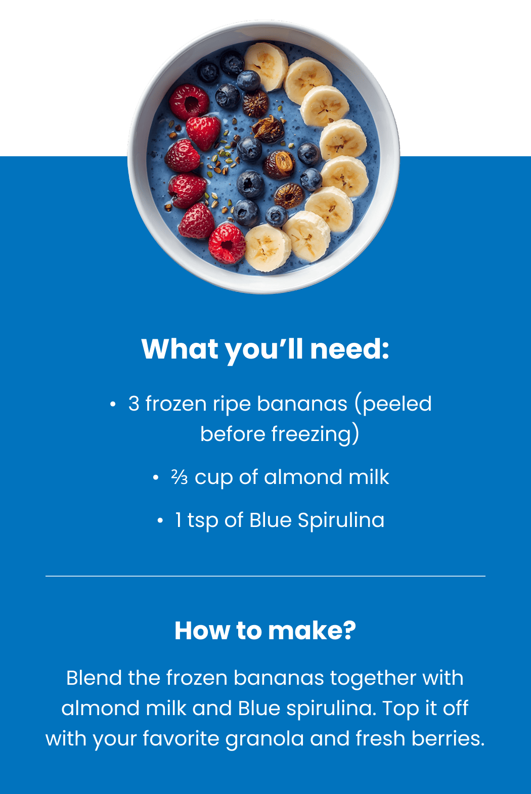 Spirulina Smoothie Bowl